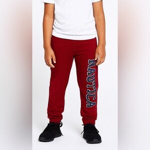 Nautica Kids Red Joggers Athletic Style Sweatpants